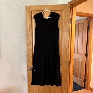 Talbots black bodycon empire dress size XL
